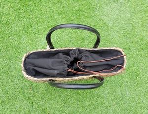 Bolso de dama de jacinto de agua con asas para compras, picnic, almacenamiento en el hogar y almacenamiento de organización hecho a mano de Vietnam - Product Image 4