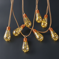 Guirlande lumineuse LED solaire en plastique pour extérieur, étanche IP44, rechargeable, à commande tactile, pour jardin, cour, Noël, ampoule en forme de boule