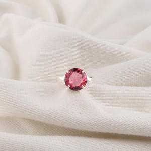 แหวนพลอยทัวร์มาลีนสีชมพูทรงรี รับรองโดย IGI เงินแท้ 925 ทำมือ แหวนประจำเดือนตุลาคม สำหรับผู้หญิง ของขวัญ - Product Image 5