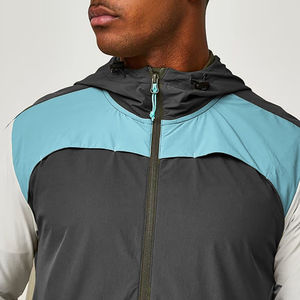 <b>Factory</b> Supply Men's Windbreaker Jacket 100% Polyester Comfortable Breathable Material Waterproof Winter Season - Product Image 4