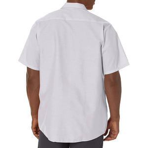 Camisa DE TRABAJO personalizada para hombre con logotipo bordado de impresión Durable de manga corta Uniforme industrial Ropa DE TRABAJO Fabricante OEM - Product Image 5