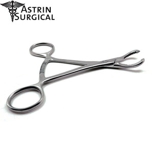 Fórceps quirúrgicos ortopédicos manuales de 5,5 \ "Instrumentos de sujeción de hueso de acero inoxidable Premium con estándar de seguridad MOL - Product Image 1