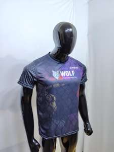 Hot Custom Poliéster Mezcla de algodón Camisetas para hombres Sublimación Impreso Camisetas Hombres Gimnasio Slim Fit Camisas O-cuello de secado rápido - Product Image 2