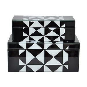 Nouveauté style Rajasthani incrustation d'os boîtes décoratives en bois Table d'appoint ethnique étagère cuisine garde-robe bijoux utilisation - Product Image 1