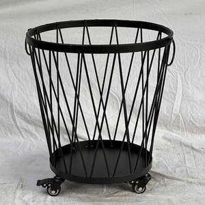Cesto de Ropa Portátil KPT68026 de Hierro con Recubrimiento en Polvo, Bolsas de Almacenamiento de PP para Ropa, Organizador Vertical para Baño - Product Image 5