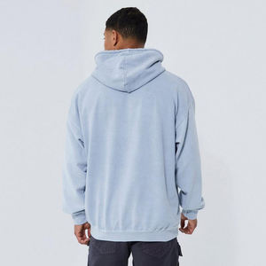 Sweat à capuche ample pour homme, haute qualité, 100% coton, streetwear personnalisé, pull uni pour la saison hivernale - Product Image 2