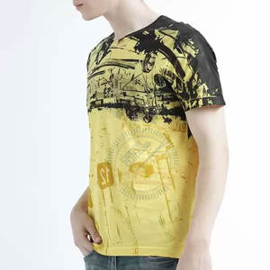 Camiseta de algodón 100% extragrande para hombre superventas Camiseta de sublimación de Color sólido de calidad premium - Product Image 6