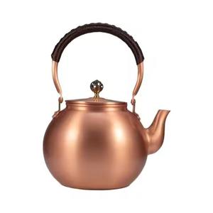 Hervidor de té de cobre, hecha a mano caldera de agua, cafetera Vintage, tetera turca para cocina, hogar, café, uso y decoración - Product Image 5