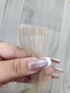 Dream Hair DR04 Hanoi Vietnamese Virgin Hair <b>Bleached</b> Tape Extensions Natural Wavy/straight Double Drawn Perm All Colors 40%+ - Product Image 6