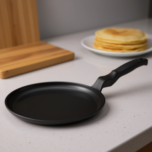Crêpière antiadhésive en aluminium Risoli 28 cm, finition Soft Touch noire, compatible induction, 106IN 28TP - Product Image 3