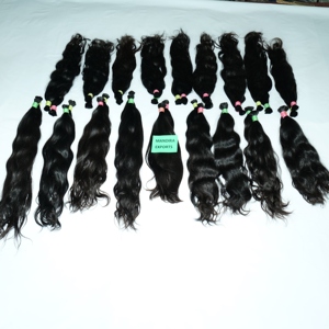 Pas cher brut naturel aucun traitement chimique avec dentelle vendeur en vrac ondulé temple indien cheveux humains - Product Image 2