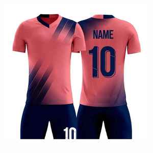 Custom High Quality Sublimated 100% Polyester Lightweight Quick Dry <b>Soccer</b> Uniform Set OEM Service College Football Jersey Kit - Product Image 1