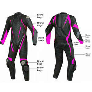 Traje de Carreras de Motociclismo de Cuero Transpirable Personalizado, de Primera Calidad, Resistente al Viento e Impermeable, Ropa de Carreras de Autos y Motos con Estampado - Product Image 1