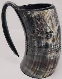 Vasos de cerámica INS de estilo clásico de tamaño personalizado, vaso clásico de cuerno de búfalo y vaca con empuñadura, accesorios para bebidas almacenados - Product Image 5