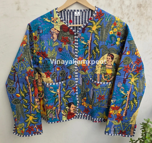 2026 Hot Selling Unique Bohemian Embroidery Cotton Jacket Reversible Quilted Eco-Friendly Soft Breathable Outerwear for Women - Product Image 2