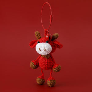Nuevo Llavero de Ganchillo Hecho a Mano, Suave y Adorable, con Diseño de Animal de Hilo Esponjoso, Colgantes de Dibujos Animados, Set de Llaveros Tejidos para Regalos - Product Image 6