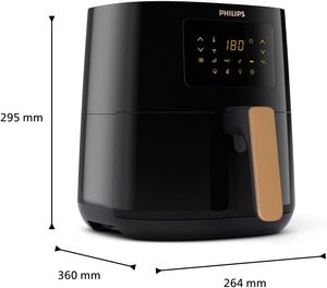 Philips Airfryer 5000 Connected Series Technologie Rapid Air, 13 modes de préparation, écran tactile, 4.1 L (HD9255/80) - Product Image 3