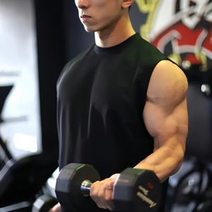 Débardeur de sport pour homme, taille plus, sans manches, respirant, tricoté, décontracté, pour la salle de sport, l'entraînement, le fitness, vêtements de sport - Product Image 2