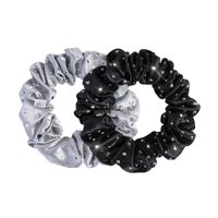 Chouchous en Soie de Luxe pour Extensions de Cheveux, Chouchous en Soie Brillante de Haute Qualité 22 Momme avec Cristaux