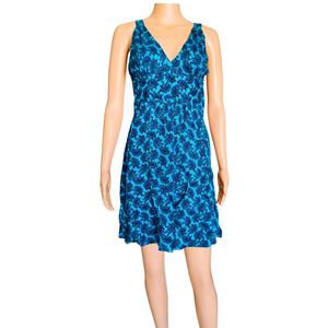 ชุดเดรสผู้หญิงลายพิมพ์ผ้าเรยอน คอวี แขนกุด สไตล์โบฮีเมียนลำลอง สำหรับฤดูใบไม้ผลิ ฤดูใบไม้ร่วง ใส่ไปเที่ยวชายหาด งานปาร์ตี้ เอวธรรมชาติ ความยาวระดับเข่า ทรงเอไลน์ ดีไซน์ใหม่ - Product Image 1