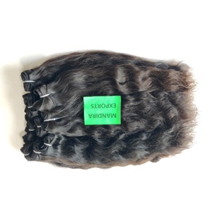 100% Extensions de cheveux humains vierges ondulés Remy non traités, vendeur de paquets indiens bruts à cuticules alignées sans produits chimiques - Product Image 6