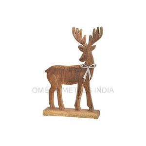 Figurine humaine de décoration d'arbre de Noël de luxe de haute qualité avec base en bois pour les décorations de Noël en gros en vente - Product Image 2