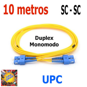 Cordon de raccordement fibre optique monomode duplex SC 10M-G652D SC/UPC vers SC/APC pour CATV - Product Image 1