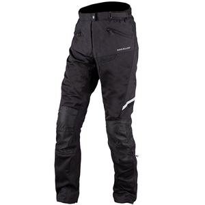 Pantalones protectores para motocicleta diseñados para usar durante todo el día, con construcción textil y armadura de nivel 1 CE. - Product Image 1