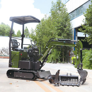 Miniexcavadora con PLC, Rodamientos Koops, Motor Hidráulico Diésel, Caja de Cambios, Alta Potencia de Excavación, Certificación CE, 1.2 Toneladas, 1.5 - Product Image 1