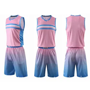 Özel basketbol üniforması tasarım 100% Polyester özel örgü basketbol forması üniforma giymek gömlek erkekler için Tops