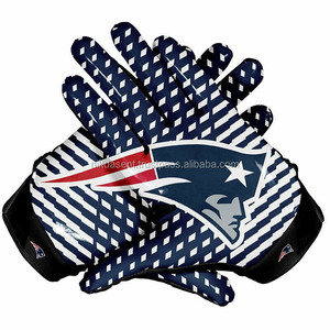 Custom Logo American Football Wide Receiver Gloves <b>Silicon</b> Palm Super Sticky Fielding Gloves Cold Weather Rugby Made Leather - Product Image 5