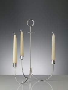 เชิงเทียนโลหะคุณภาพสูง 4 แขน แบบตั้งพื้น สำหรับงานแต่งงาน ของตกแต่งบ้าน ของขวัญโรงแรม งานเทศกาล งานศิลปะ - Product Image 5