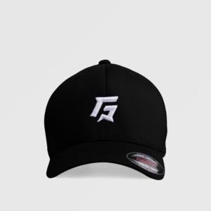 Casquette de sport GA à profil moyen en noir - Product Image 1