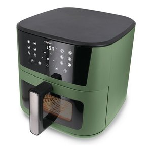IRIDEA Sage Green D2DFA10IRVE Freidora de Aire Eléctrica Moderna con Pantalla Táctil 12 en 1, 2200W de Potencia, 10L de Capacidad, Construcción de Plástico - Product Image 2