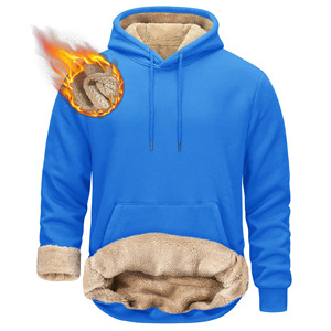 เสื้อสวมหัวผ้าฝ้าย100% มีฮู้ดแบบเรียบหรูผ้าคอตตอนผสมโอเวอร์ไซส์กำหนดได้เอง - Product Image 1