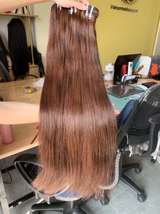 Extensions de cheveux humains vietnamiens 100% vierges Remy, lisses et soyeux, en vrac, modèle Vn 123 - Product Image 4