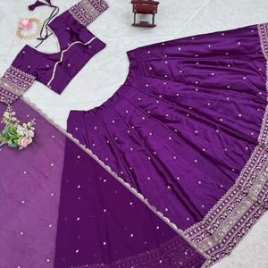 Diseñador de lujo bordado pesado nupcial Lehenga Choli para Bollywood para fiestas de Bodas de Hollywood hecho a mano invierno indio - Product Image 1