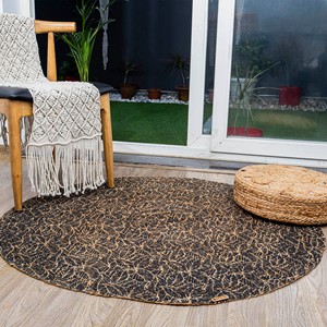 Set de table rond artisanal à motif de feuilles |   Set de table décoratif de qualité supérieure pour table à manger, usage domestique et restaurant - Product Image 5