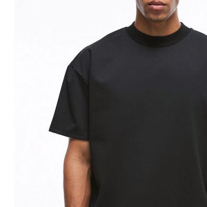 Vente en gros T-shirts unisexe en coton de haute qualité de qualité supérieure T-shirt ample surdimensionné anti-rides lourd respirant T-shirt personnalisé - Product Image 5