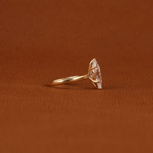 Platino oro joyería fina moda estilo clásico Marquesa corte punta ajuste boda compromiso anillo certificado laboratorio cultivado diamante - Product Image 5