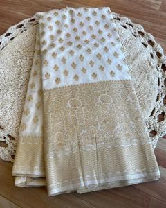 ชุดส่าหรีสุดพิเศษสำหรับเจ้าสาวชุดปาร์ตี้เจ้าสาวสุดหรูสไตล์อินเดีย - Product Image 3