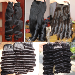 Tendance chaude 2023 de qualité supérieure perruques de cheveux bruts vietnamiens 12A grade fumi H8 faisceaux de cheveux humains couleur naturelle - Product Image 5