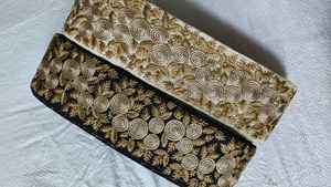 Cordones Bordados florales multicolores a medida disponibles en tamaños personalizados ideales para usar como bordes y adornos - Product Image 5