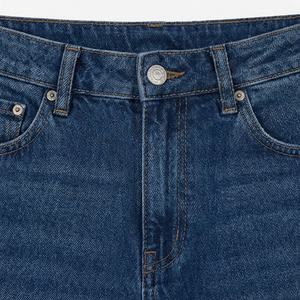 Customized Logo Color Designs <b>Women's</b> High Collar Straight Leg Skinny Fit <b>Jeans</b> Plus Size Factory Customized Color Trousers - Product Image 3