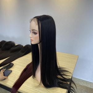 100% vendeurs de cheveux humains vietnamiens raides naturels couleurs noires perruques Extensions de cheveux 100% cheveux bruts - Product Image 4