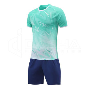 Uniformes de fútbol de poliéster 100% personalizados, camisetas y kits de fútbol de equipo de entrenamiento de nuevo diseño - Product Image 2