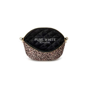 Bolso cruzado grande con estampado de leopardo y diseño acolchado - PM609 - Product Image 5