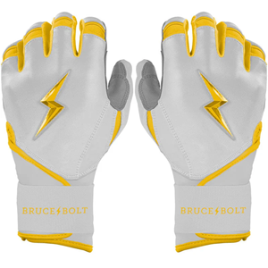 Guantes de Bateo de Béisbol con Logotipo Personalizado al por Mayor 2026, Guantes de Cuero Genuino de Primera Calidad con Puño Largo y Cierre de Gancho y Bucle Ambidiestro - Product Image 1