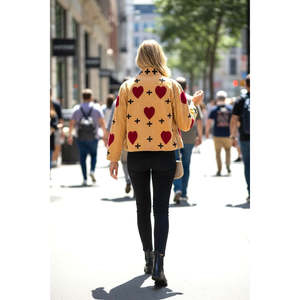 Embroidered <b>Velvet</b> Jacket for <b>Women</b> Plus Size Vintage Winter <b>Coat</b> with Belt - Product Image 2