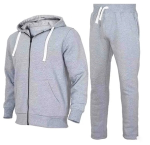 Conjunto Deportivo de Dos Piezas con Sudadera con Cremallera y Estampado Personalizado - Product Image 1